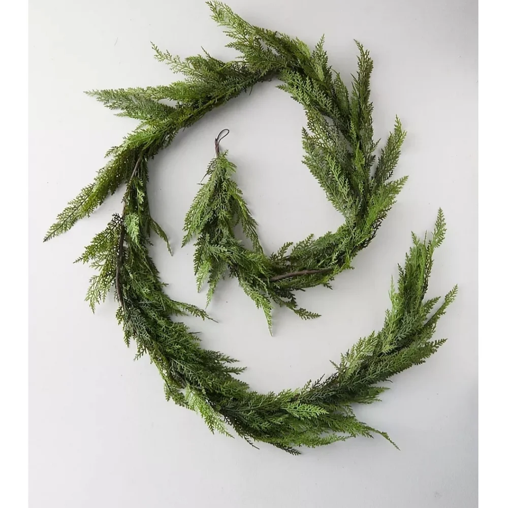 TERRAIN 9 ft. Faux Cedar Garland